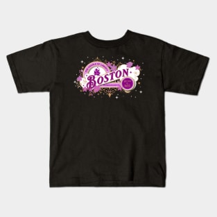 Boston Vintage in Pink Kids T-Shirt